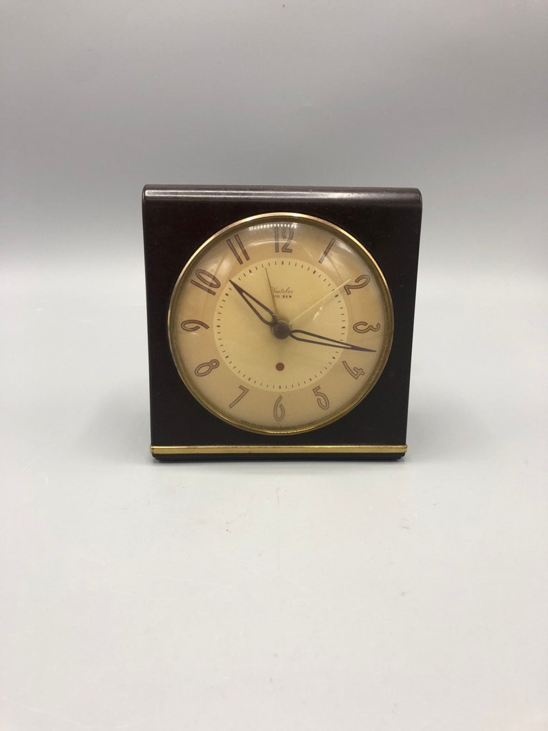 Art Deco electric desk clock