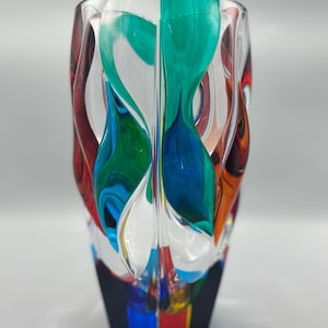 Murano Style Multi Color Vase by Zecchin