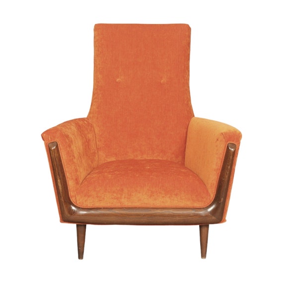 Mid Century Curated Adrian Persall highback lounge chair