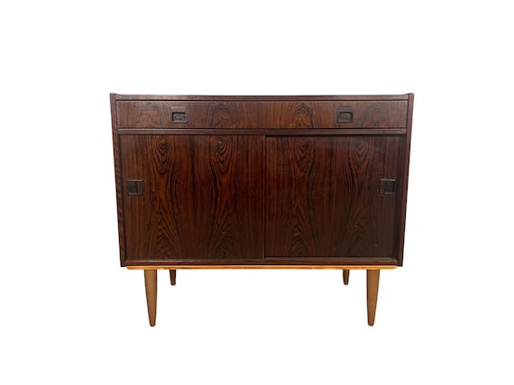Mid Century Modern Danish Rosewood Cabinet Credenza with drawer
