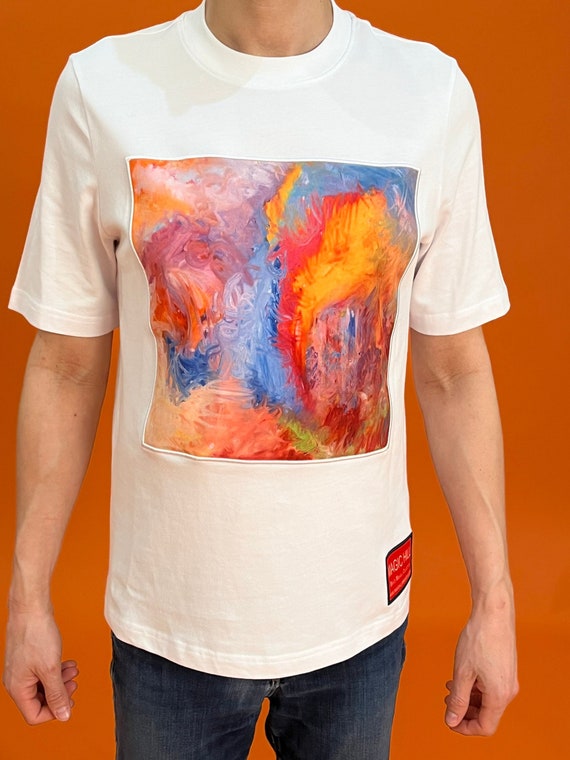 Magic Hill Exclusive Design With "Bruce Mishell" Artwork Printed Pima 100% Cotton T-Shirt Available In M, L, Xl Free Shipping (Only In