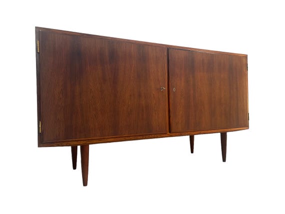 Poul Hundemad rosewood credenza    L54 D17 H30Poul Hundemad rosewood credenza    L54 D17 H30