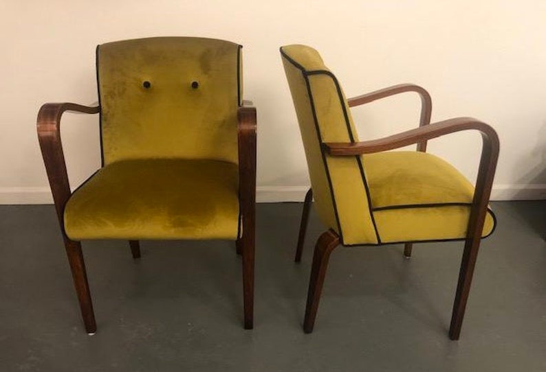 Mid Century Thonet Co Restored Bentwood Chairs A Pair Etsy