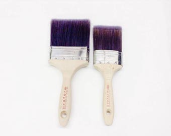 Superior Quality Large Paint Brushes - 4" Large Flat - 3" Medium Oval - 2" Small Oval - The best paint brush for cutting in