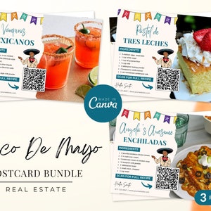 Lot de cartes postales de recette de Cinco de Mayo Immobilier | de Carte postale de recette de Cinco De Mayo | Immobilier Agriculture | Marketing immobilier