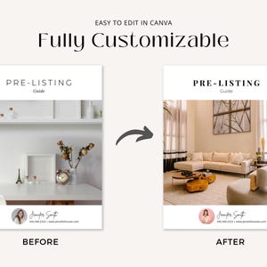 Minimal Pre Listing Guide | Seller Guide | Real Estate Pre Listing Guide Template | Pre Listing Presentation | Real Estate Marketing | Canva
