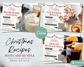 Real Estate Christmas Recipe Postcard Bundle | Canva Template