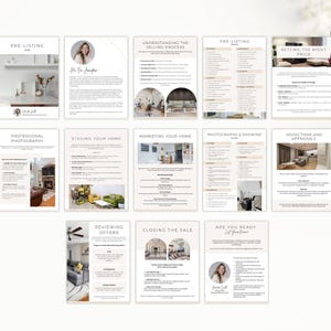 Minimal Pre Listing Guide | Seller Guide | Real Estate Pre Listing Guide Template | Pre Listing Presentation | Real Estate Marketing | Canva