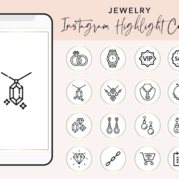 Black Gold Jewelry Instagram Highlights, Gold Instagram Story Templates, Black Jewelry Instagram Covers, Gold Jewellery Highlight Covers