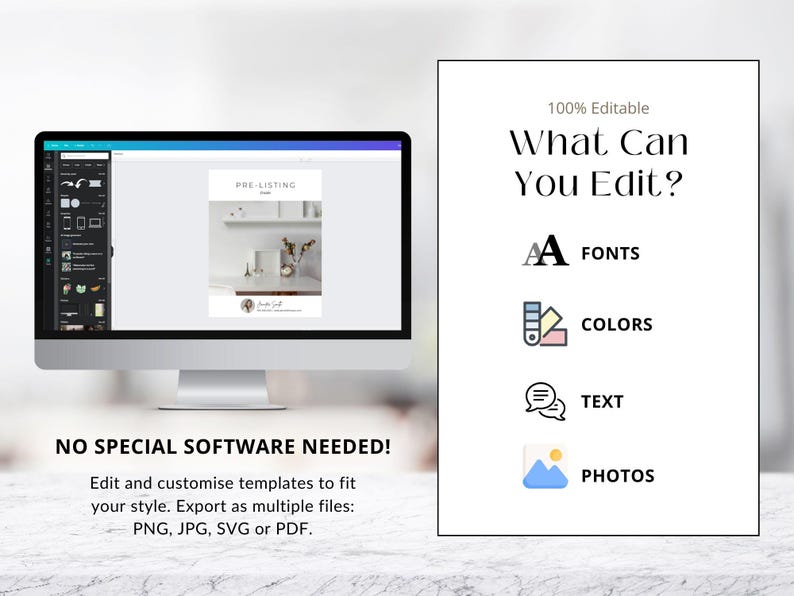 Minimal Pre Listing Guide | Seller Guide | Real Estate Pre Listing Guide Template | Pre Listing Presentation | Real Estate Marketing | Canva