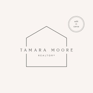 Logotipo de agente inmobiliario, plantilla de logotipo de Canva, logotipo de bienes raíces, logotipo de casa moderna, logotipo de decoración de interiores, logotipo de limpieza de casas