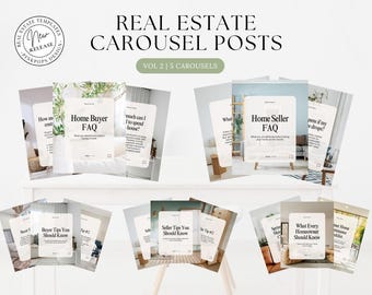 Real Estate Carousel Instagram Posts Vol 02 | Canva Template