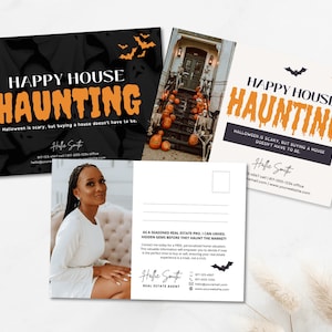 Halloween Grundbesitz Postkarte, Halloween Haus Jagd, Grundbesitz Halloween Landwirtschaft Postkarte, Grundbesitz Halloween Werbung