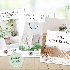 Ensemble de guides immobiliers espagnols, Guide de l'agent immobilier bilingue espagnol, Marketing immobilier, Ensemble de guides acheteur-vendeur, Guide hypothécaire espagnol