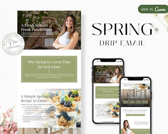 E-Mail Vorlage (Digitaler Download) Frühling