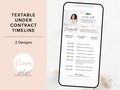 Textable Under Contract Timeline, Under Contract Real Estate Template, Real Estate Marketing, Real Estate Text Message Marketing