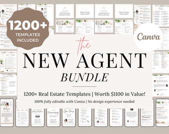Real Estate New Agent Bundle, Real Estate Bundle, Real Estate Farming 2023, Real Estate Marketing Bundle, Real Estate Checklist Bundle