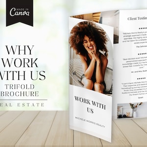 Dépliant de présentation de l'agent immobilier, brochure Pourquoi nous, Rack Card, Marketing immobilier, Agriculture immobilière, Brochure sur l'immobilier de luxe