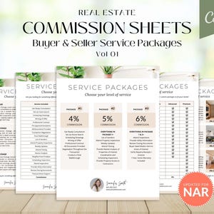 Plantilla de comisión inmobiliaria / Comisión del agente inmobiliario / Comisión del agente del comprador / Liquidación de la NAR / Marketing inmobiliario / Canva
