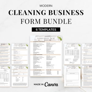 Cleaning Business Form Bundle, Cleaning Business Template, Cleaning Business  Bundle, Cleaning Form Bundle, Professional Cleaning Forms