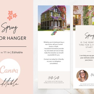 Frühling Türschild Vorlage, Digitale Datei, Frühling Türschild, Realtor Spring Marketing, Frühling Nachbarschaft Landwirtschaft