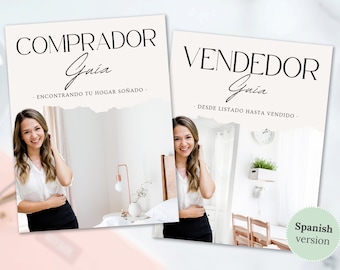 Spanish Buyer & Seller Guides, Bilingual Spanish Real Estate, Real Estate Marketing, Spanish Real Estate Guide Bundle, Real Estate Canva