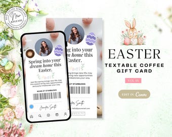Grundbesitz Kaffee Geschenk Osterkarte | Digitaler Download