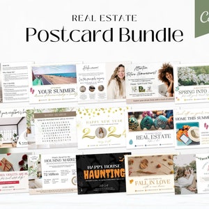 Real Estate Postcard Bundle | Realtor Postcard Template | Real Estate Farming | Real Estate Marketing | Real Estate Postcard Canva Template