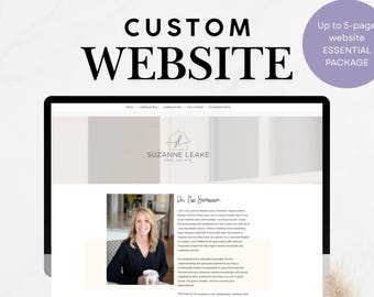 Custom Website Design, Small Business Website, 5-Page Wix Squarespace Shopify