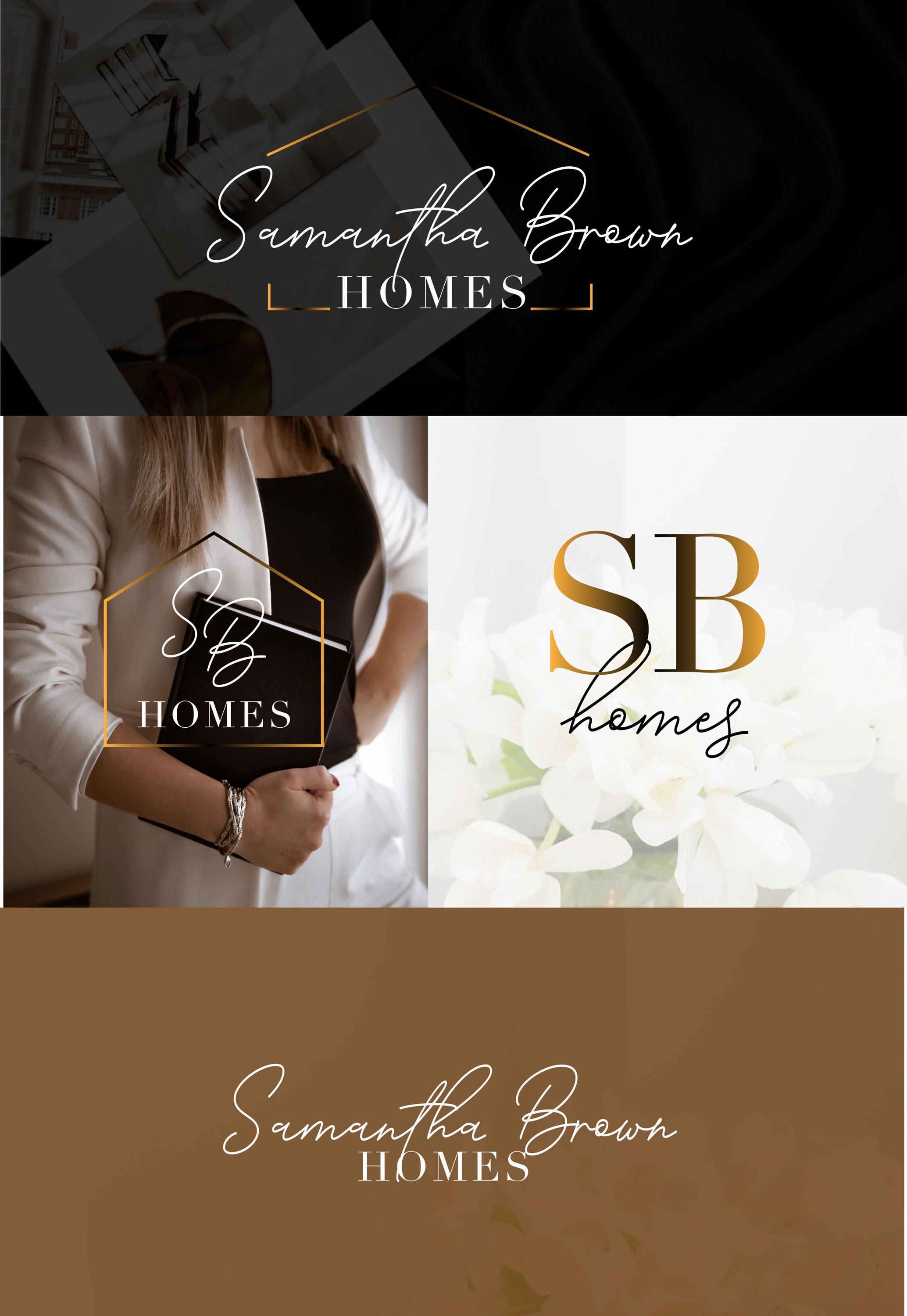 Modern Real Estate Logo, Gold Monogram, Minimalist Home Realtor Logo - Etsy