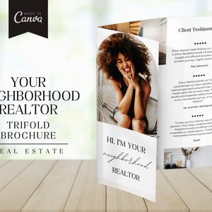 Dépliant bonjour voisin, Lettre de prospection, Dépliant de votre quartier, Marketing immobilier, Agriculture immobilière, Brochure sur l'immobilier de luxe