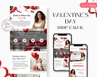 Valentinstag E-Mail Vorlage (Digitaler Download)