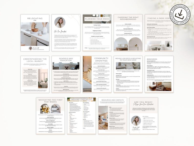 Relocation Guide Cover Real Estate Relocation Guide | Realtor Marketing Template (digital ...