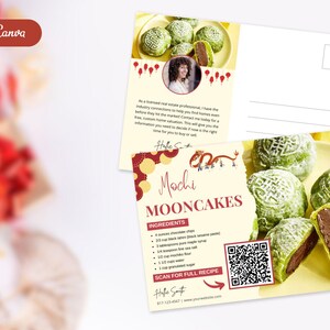 Real Estate Lunar New Year Recipe Postcard Bundle | Lunar Recipe Postcard Template | Real Estate Farming | Real Estate Marketing | Canva