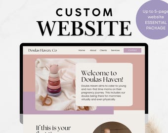 Custom Website Design, Wix, Squarespace, Shopify, 5-Page Website