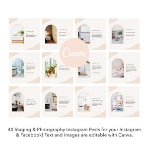Real Estate Instagram Posts, Staging & Photography Tips (Canva Editable) image 2