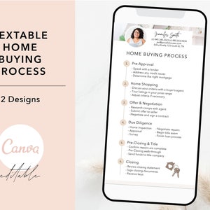 Op de afbeelding: Een scherm van een lichtbruine en witte mobiele telefoon waarop een checklist voor het huisverkoopproces wordt weergegeven met stappen die genummerd zijn van 1 tot en met 6. De stappen omvatten voorlopige goedkeuring, woning zoeken, aanbod en onderhandeling, due diligence, voorlopige afsluiting en titel, en afsluiting. De checklist heeft de titel "Huisverkoopproces".