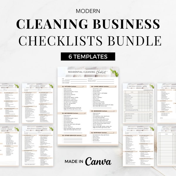 Cleaning Checklist for Business - Etsy