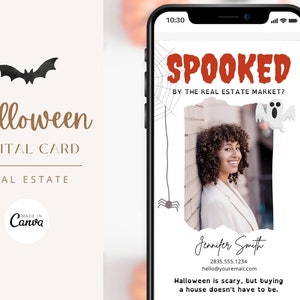 Digital Halloween Card Real Estate | Textable Halloween Card | Halloween Real Estate Marketing | Funny Halloween Real Estate