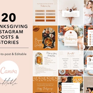 Thanksgiving Real Estate Instagram Templates, Real Estate Fall