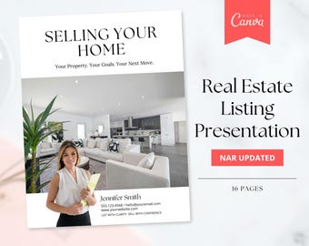 Real Estate Listing Presentation | 2026 Release | Seller Guide | Listing Agent | Canva Template