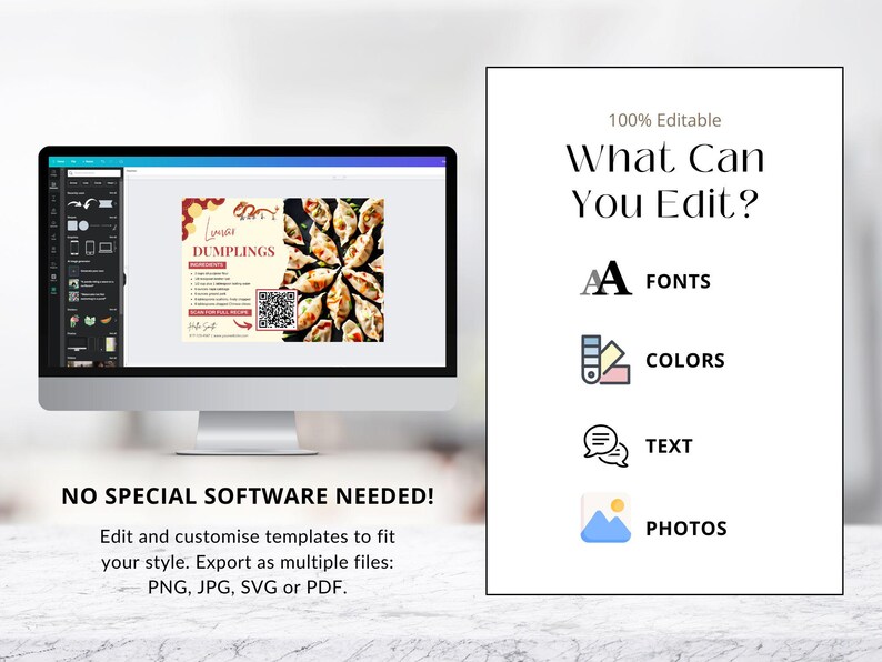 Real Estate Lunar New Year Recipe Postcard Bundle | Lunar Recipe Postcard Template | Real Estate Farming | Real Estate Marketing | Canva