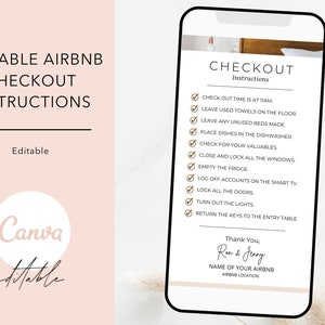 Instrukcje dotyczące wymeldowania w Airbnb, szablon Airbnb, instrukcje dotyczące wymeldowania w Airbnb, cyfrowy znak wymeldowania w Airbnb