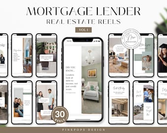 hypothekendarlehensgeber Instagram Reels | Canva Vorlagen (Digitaler Download)