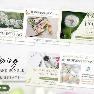 Frühling Grundbesitz Postkarte, Grundbesitz Marketing, Realtor Pop By Karte, Realtor Postkarte Vorlage, Real Realtor Pop By Karte | Leinwand