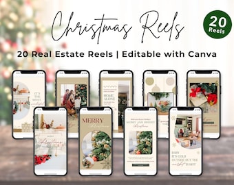 Christmas Real Estate Instagram Reels | Real Estate Marketing | Real Estate Christmas Instagram Templates | Instagram Video | Canva Template