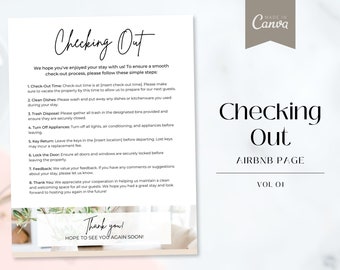 Page de paiement Airbnb, enseigne d'invité, modèle Canva (téléchargement numérique)