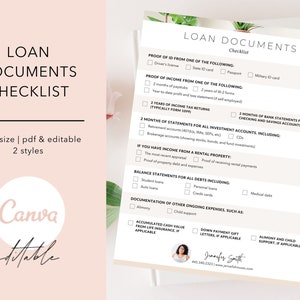 Loan Documents Checklist, Mortgage Checklist, Loan Documents Guide, Loan Officer Marketing, Mortgage Marketing, Loan Application Checklist