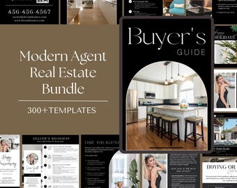 Modern Agent Real Estate Marketing Templates Bundle (Digital Download)