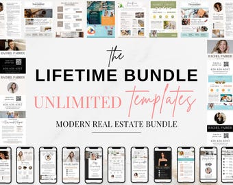 Real Estate Marketing Templates, Canva Lifetime Bundle